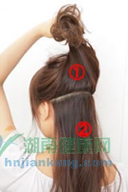 将发尾稍微烫一烫